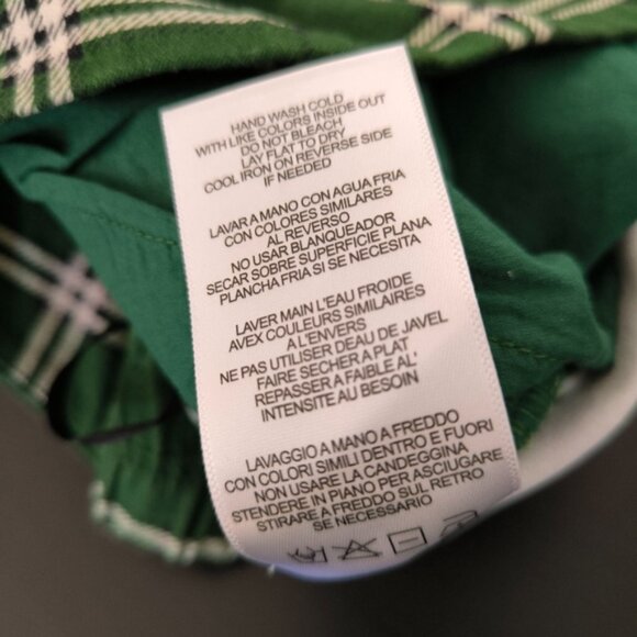 NWOT Isaac Mizrahi Preppy Old Money Business Casual Green Plaid Trouser Pants S - Picture 6 of 10